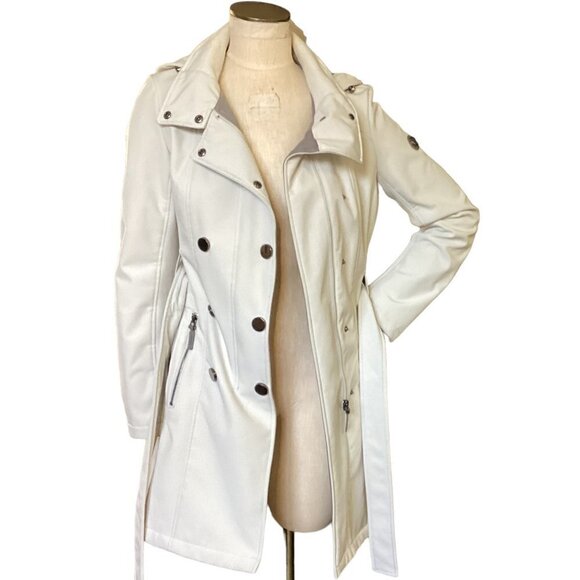 Calvin Klein Hooded Trench Coat XS Water Wind Resistant 75N - Picture 4 of 15